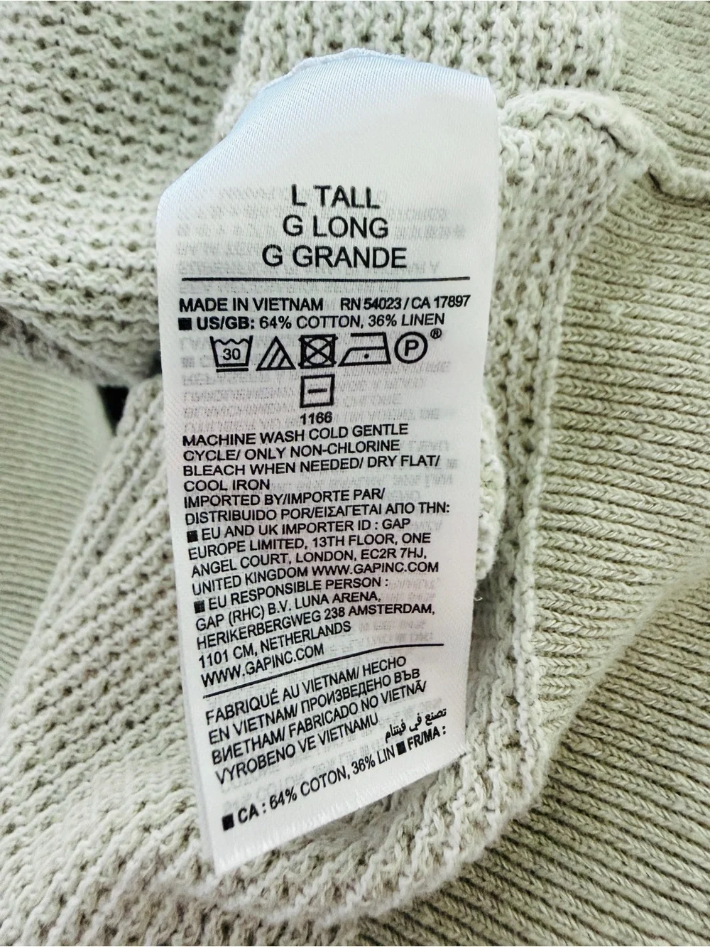 Banana Republic Waffle Knit Green Linen Blend Polo Shirt